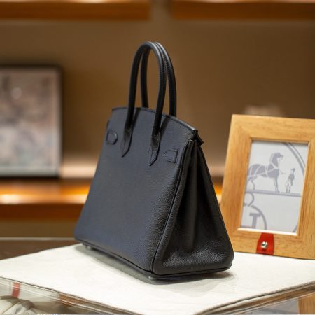 Hermès Birkin 30 black Togo Leather Gold Hardware Bag - 10A Mirror Version - Image 6