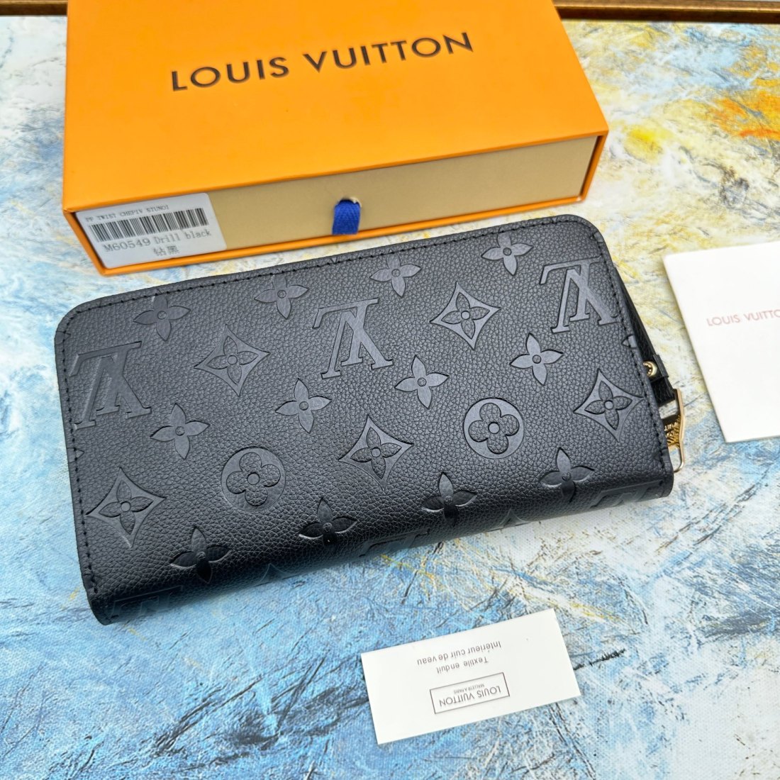 LV Zippy Embossed Cowhide Wallet - Image 3