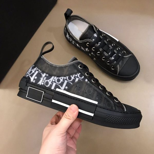 Dior B23 Black Boutique Fashion Skateboard Canvas