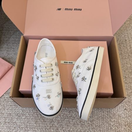 Miu Miu Embroidered Women Sneakers - Image 7