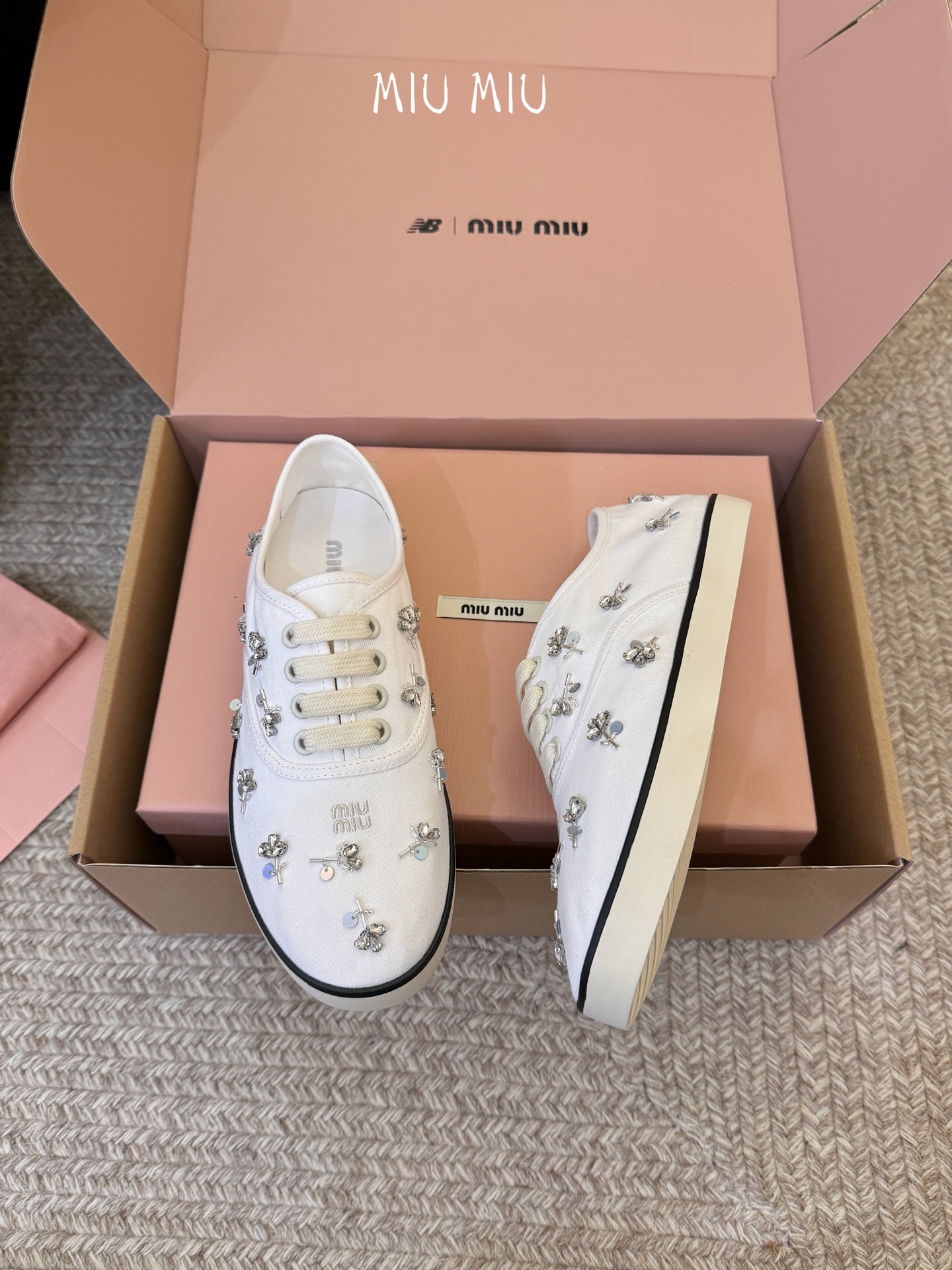 Miu Miu Embroidered Women Sneakers - Image 7