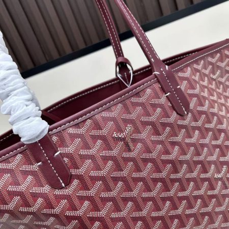 Goyard Saint Louis Bag Burgundy - Image 4