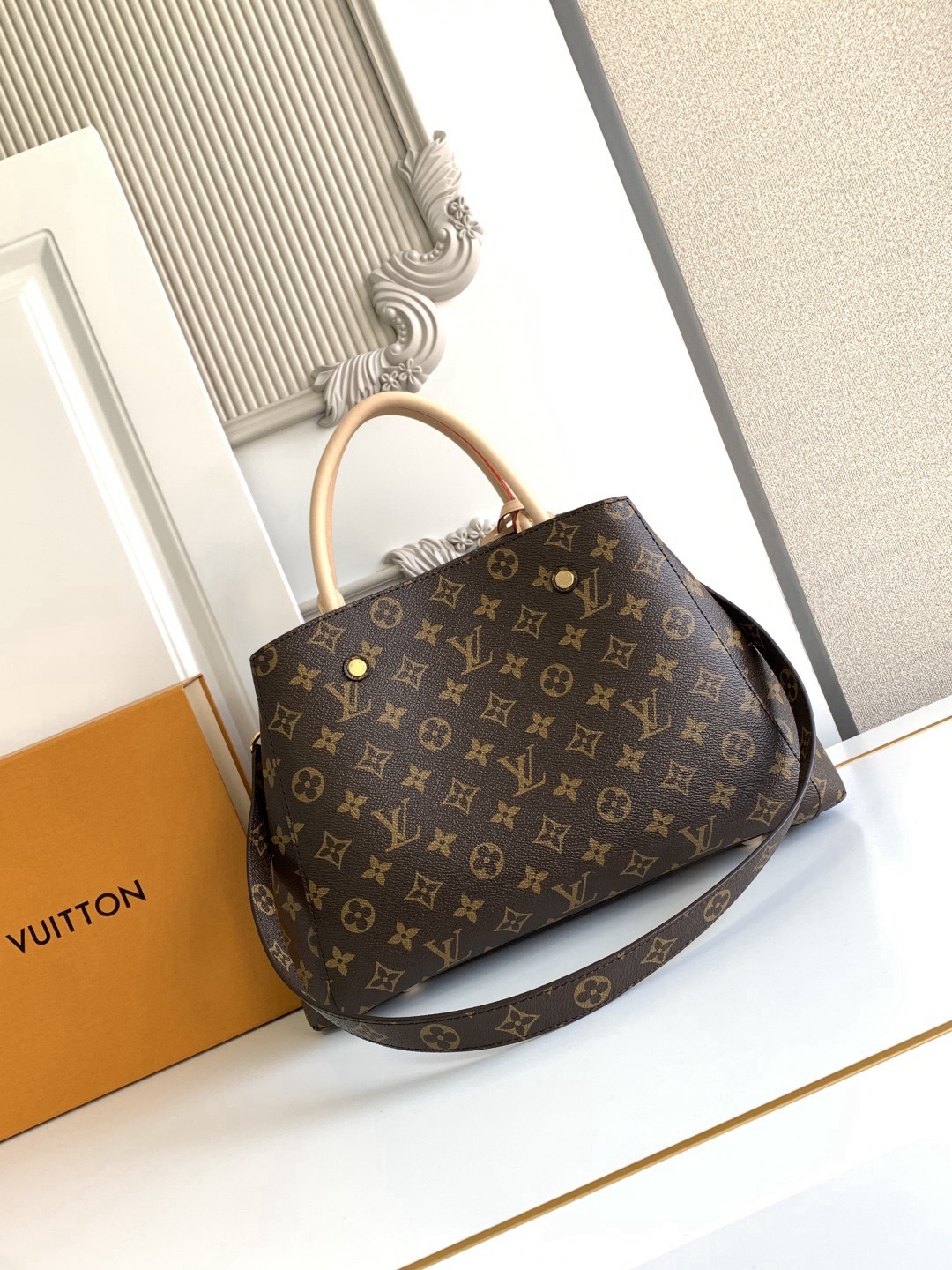 LV Montaigne Monogram Handbag Top Quality - Image 2