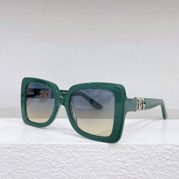 DOLCE & GABBAN DG  Plate frame. Hollow Mirror leg Logo Sunglasses Top quality