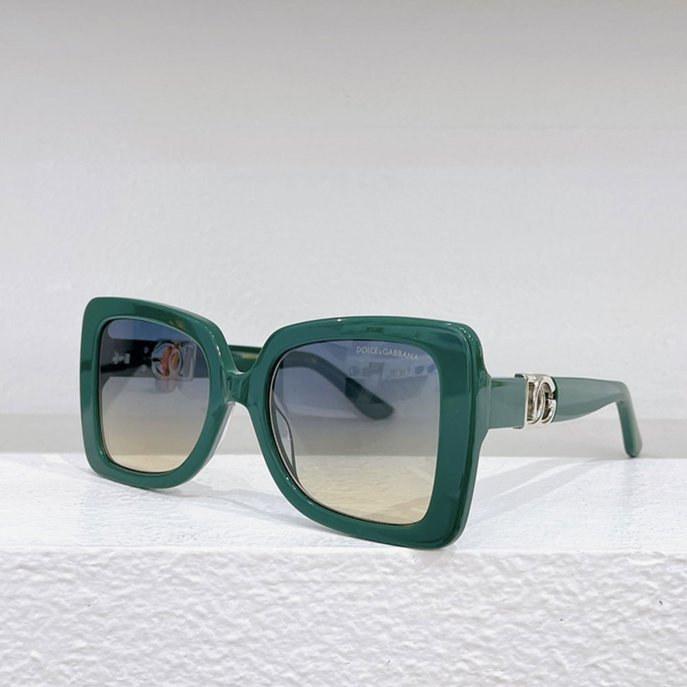DOLCE & GABBAN DG  Plate frame. Hollow Mirror leg Logo Sunglasses Top quality - Image 2