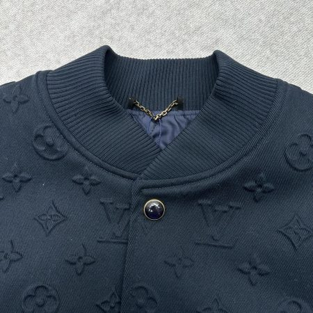 LV Embossed Monogram Cotton Varsity Jacket - Image 3