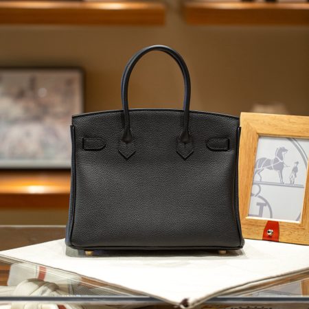 Hermès Birkin 30 black Togo Leather Gold Hardware Bag - 10A Mirror Version - Image 4