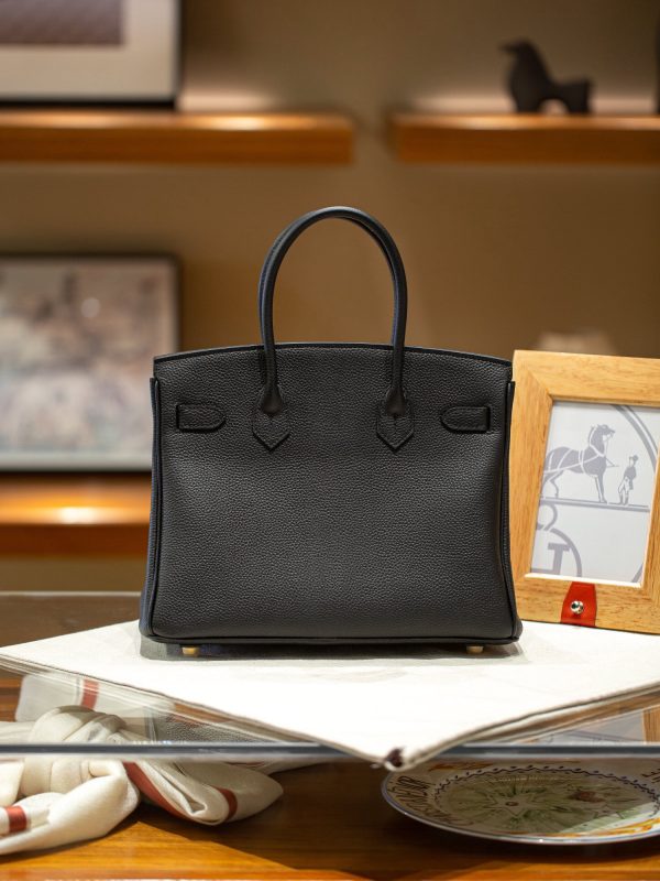 Hermès Birkin 30 black Togo Leather Gold Hardware Bag - 10A Mirror Version