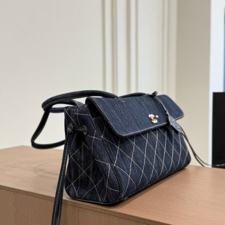 Chanel Denim Underarm Bag - Image 2