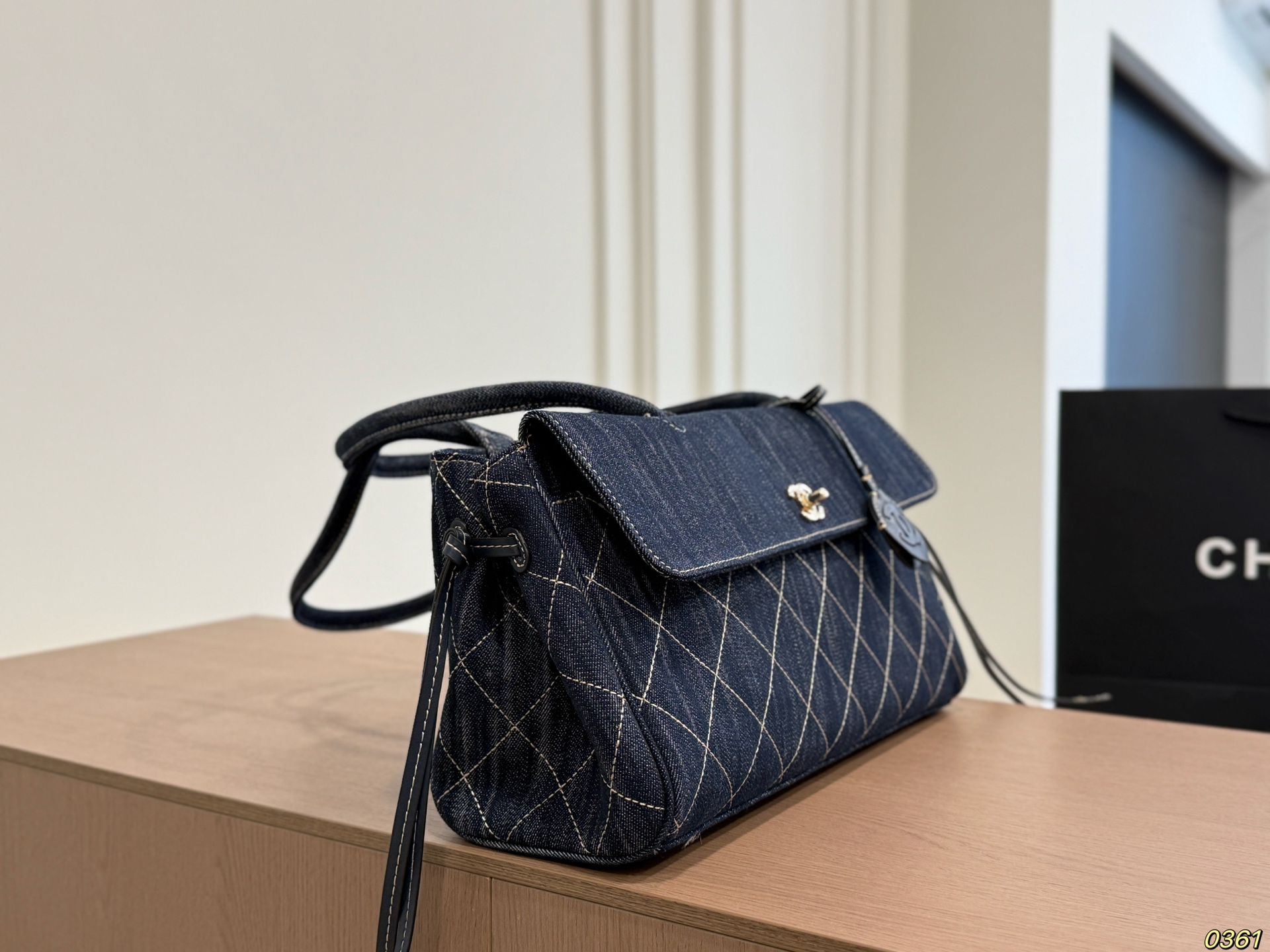 Chanel Denim Underarm Bag - Image 2