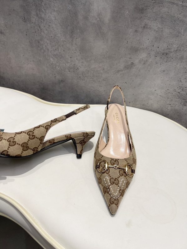 Gucci Women Slingback Pump with Horsebit