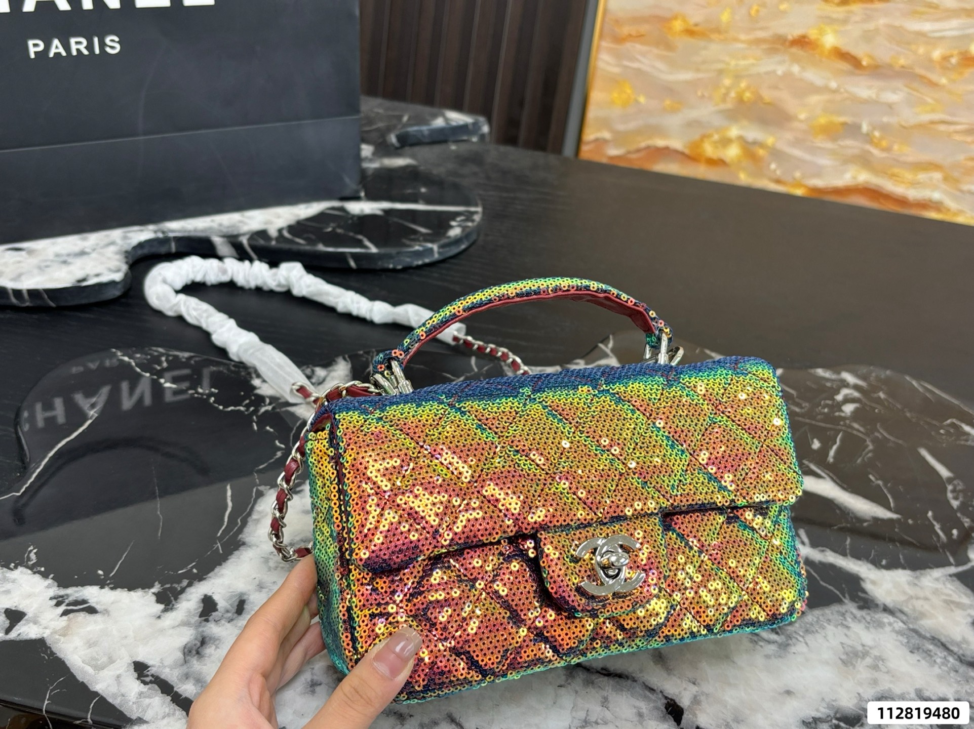 Chanel 23s Mini CF Handle Bag - Image 9