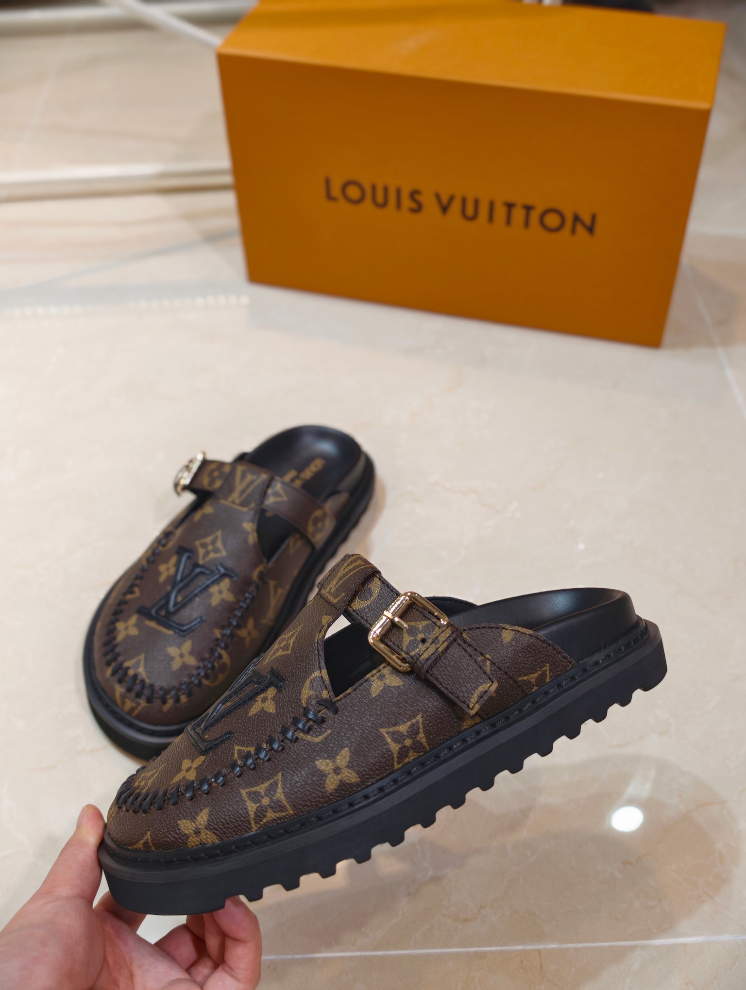 LV Easy Monogram Mules - Image 5