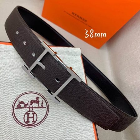 Hermes H Belt Buckle & Reversible Black For Women, Women Belt 380MM - Image 6