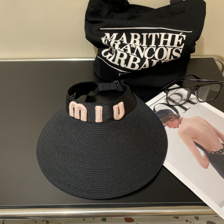 Miu Miu Empty Top Sun Hat  Sunhat - Image 4