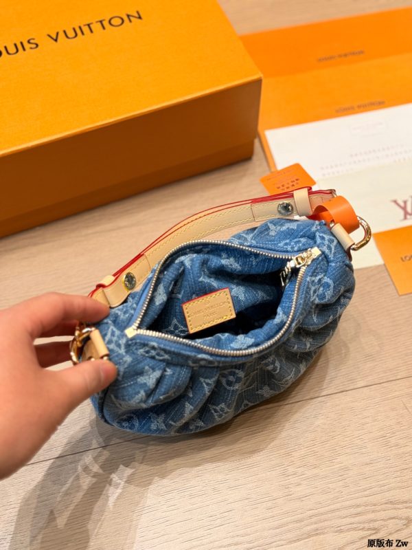 LV Pochette Valley Monogram Denim Bag