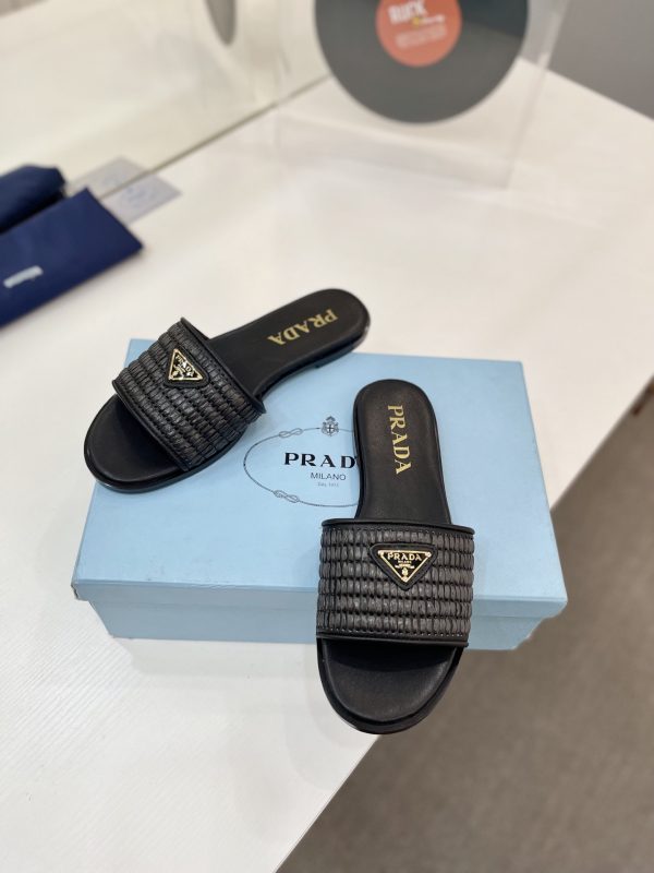 Prada Triangle-logo Sandals
