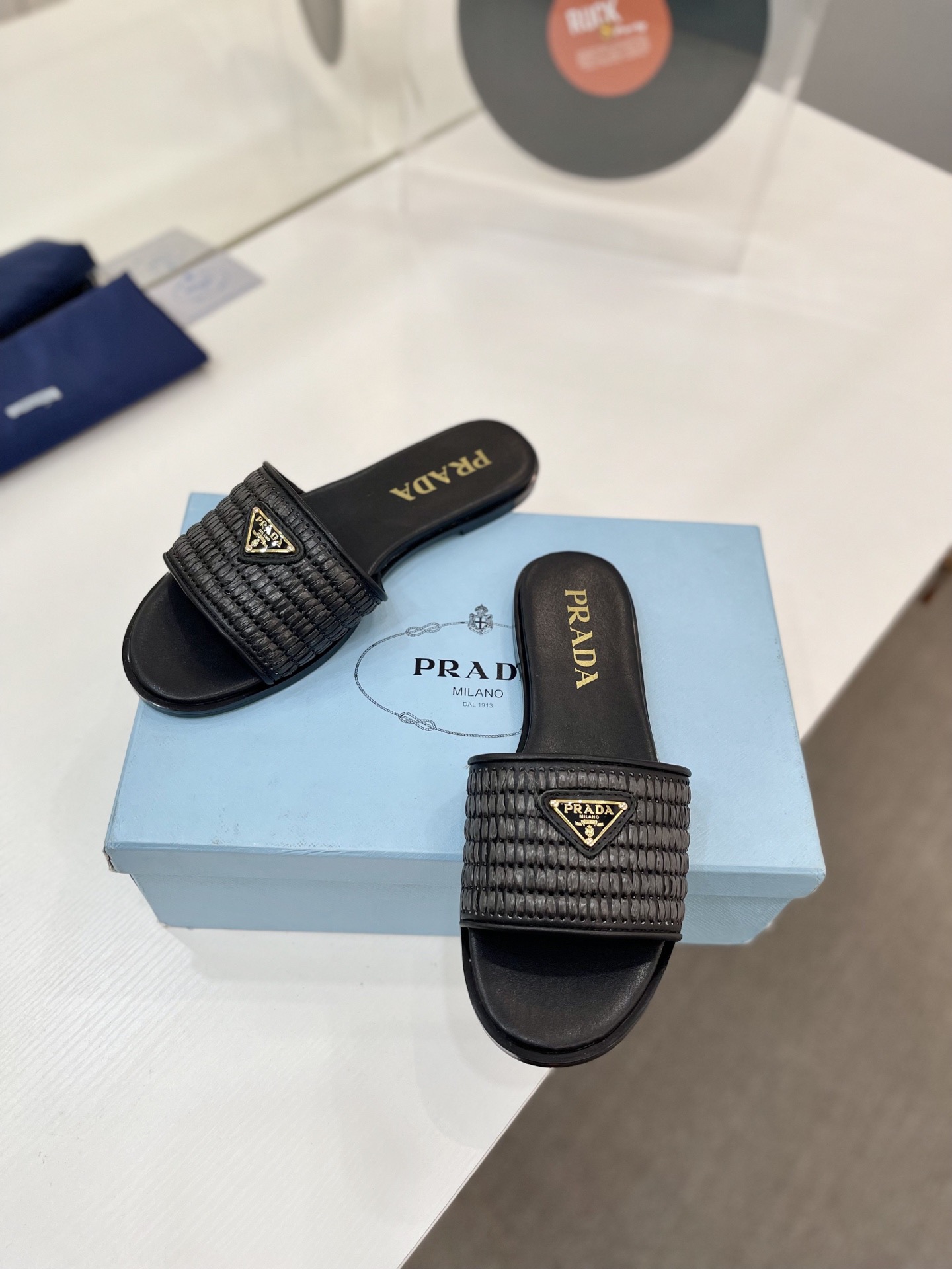Prada Triangle-logo Sandals - Image 7