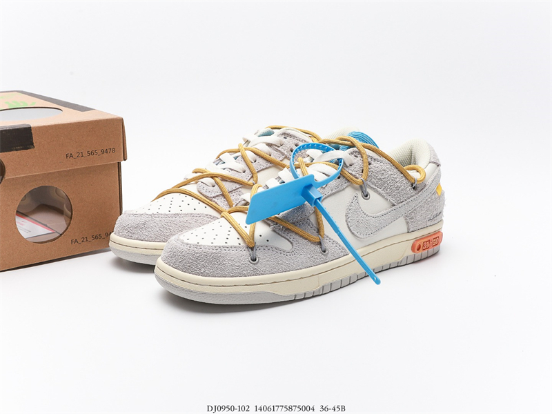 OFF WHITE X Nike Dunk SB Low The 50 NO.34 DJ0950-102 - Image 9