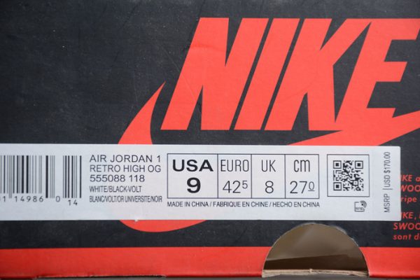 Air Jordan 1 High OG University Gold 555088-118
