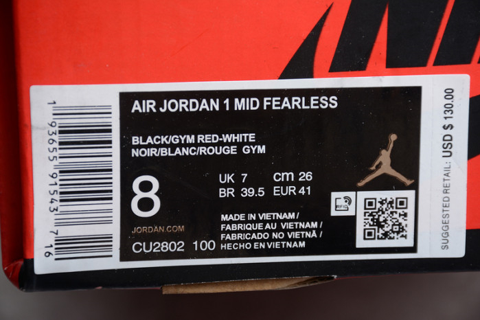 Air Jordan 1 Mid FACETASM CU2802-100 - Image 13