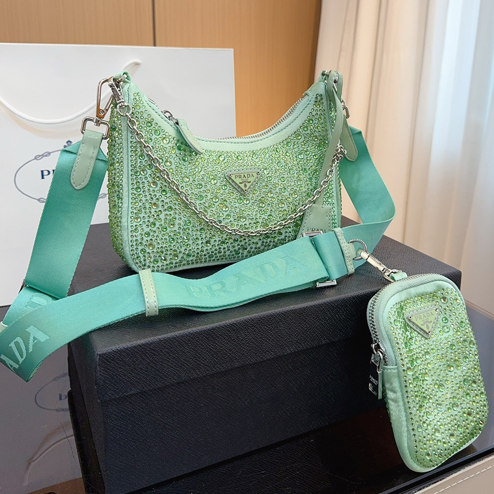 Prada Re-Edition  Crystal  Shoulder Messenger Bag - Image 8