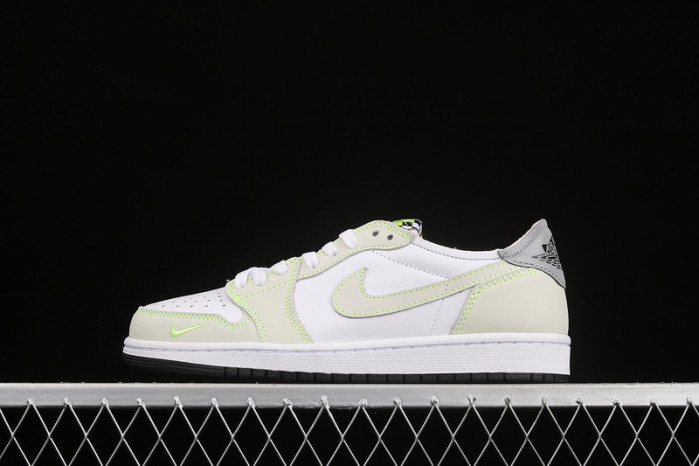 Jordan 1 Retro Low White Ghost Green Black DM7837-10R - Image 8