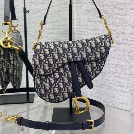 Dior Saddle Bag With Strap - Image 3