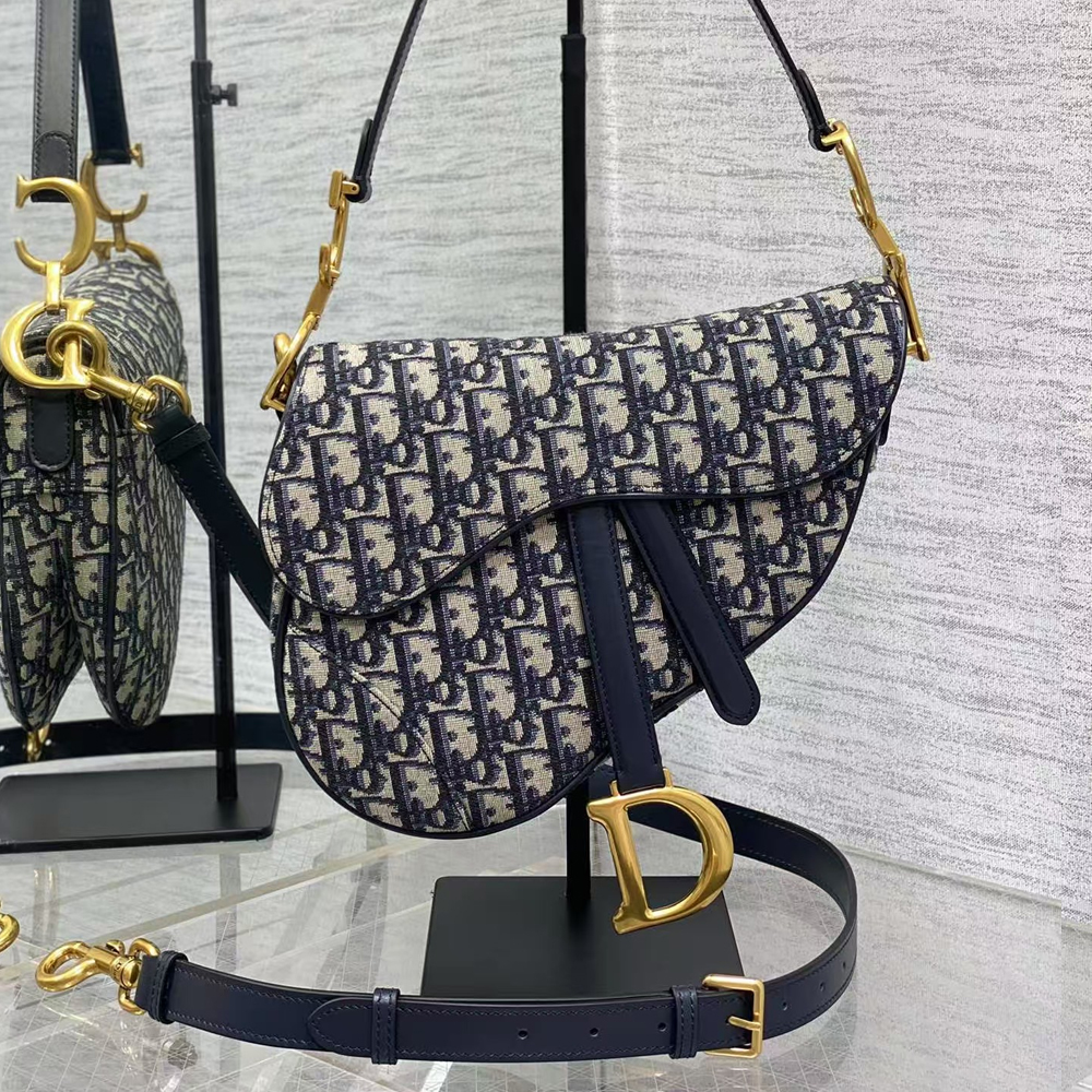 Dior Saddle Bag With Strap - Image 3