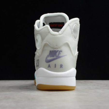 Off-White Air Jordan 5 white green purple CT8480-105 - Image 18