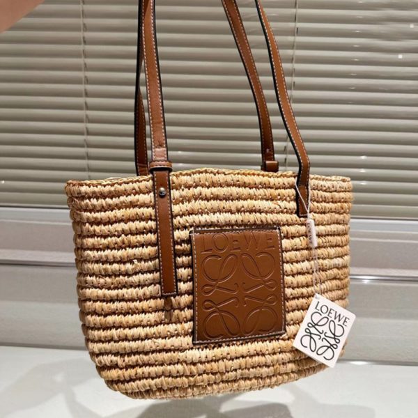 Loewe Basket Woven Square Tote
