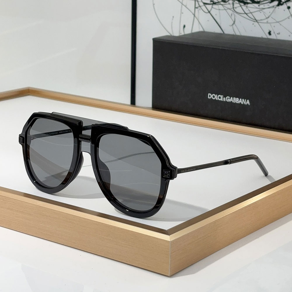 DOLCE & GABBAN DG Sheet Frame Slim Mirror Legs  Sunglasses Top quality - Image 1