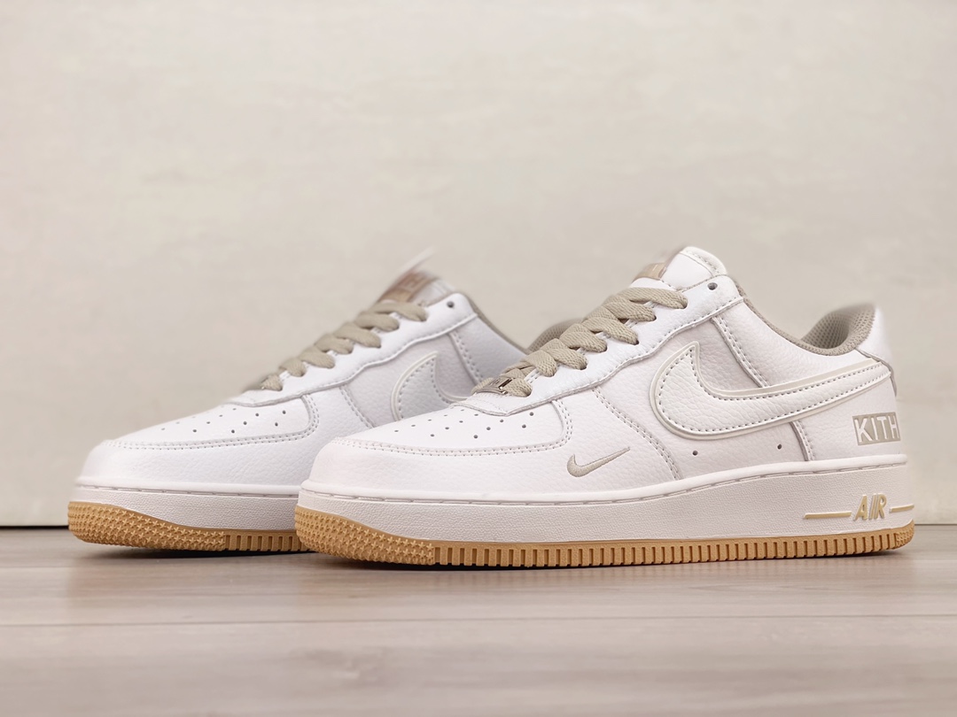 Nike Air Force White Brown - Image 3