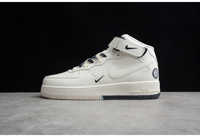 Nike Air Force 1 Mid ??07 SU19 AF1 Beige Black HT2969-013 - Image 1