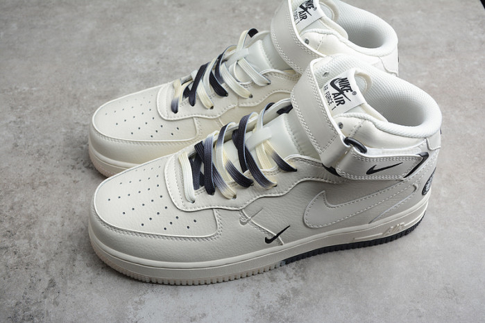 Nike Air Force 1 Mid ??07 SU19 AF1 Beige Black HT2969-013 - Image 6