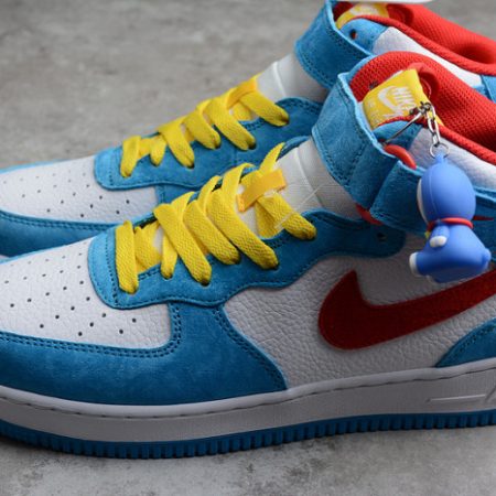 Nike Air Force 1 07 Mid Doraemon White Blue Red Yellow GB1236-160 - Image 12