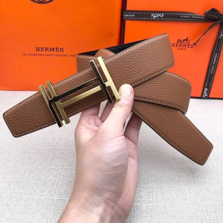 Hermes H Belt Buckle & Reversible Brown For Women, Women Belt 380MM - Image 2