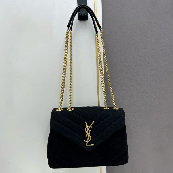 YSL LouLou Quilted Suede Bag