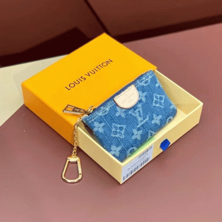 LV Jacquard Denim Key Bag - Image 3