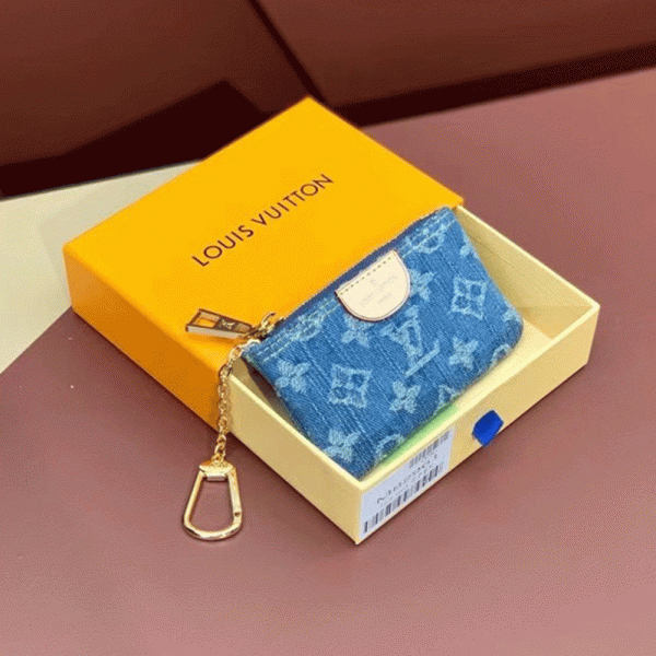 LV Jacquard Denim Key Bag