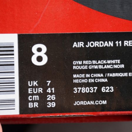 Air Jordan 11 RetroGym Red 378037-623 - Image 14