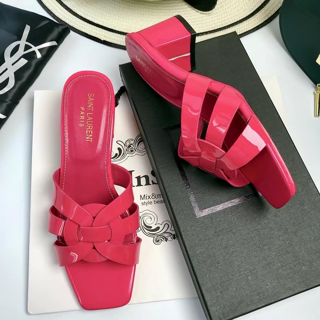 Saint Laurent Nu Pieds Slide Heels - Image 5