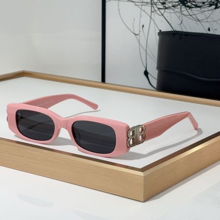 Balenciaga  Mirror leg Hollowed Out Logo   sunglasses Top quality - Image 7