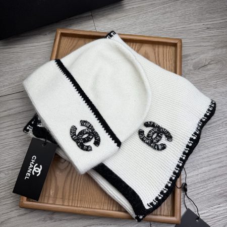 Chanel Winter Hats + Scarves - Image 1