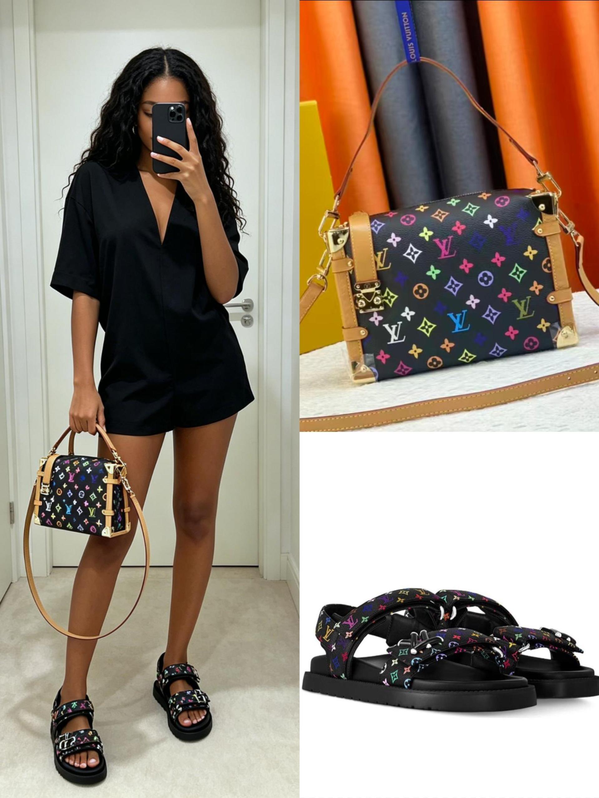 LV Shoes & Bag Set - Image 1
