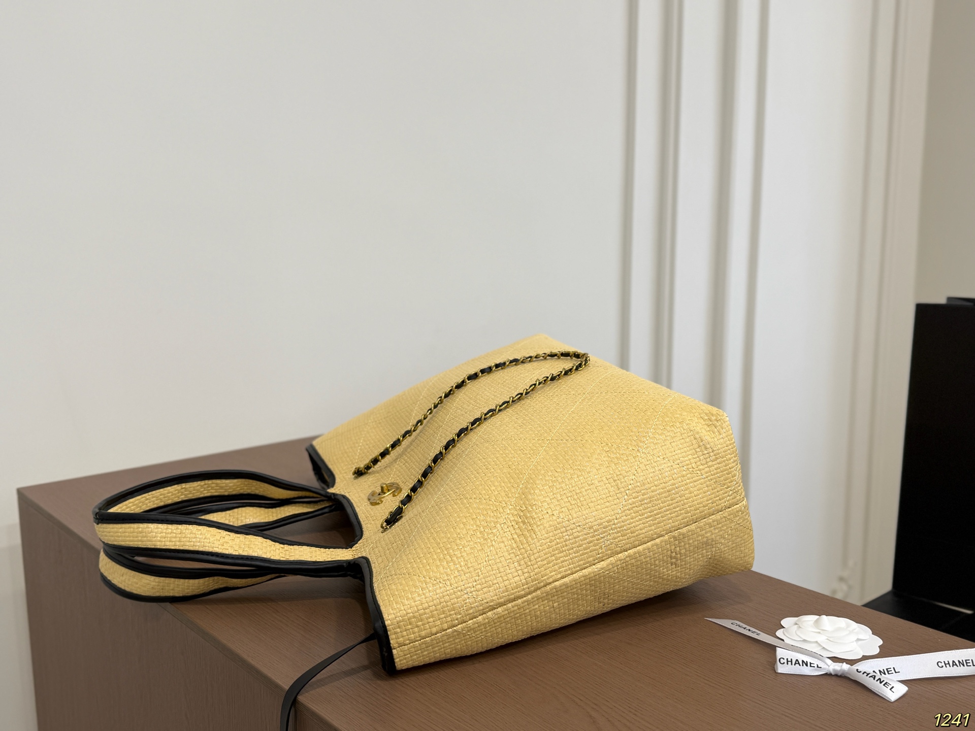 Chanel Woven Tote Bag - Image 2