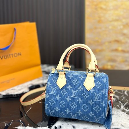 LV Denim Pillow Bag - Image 5