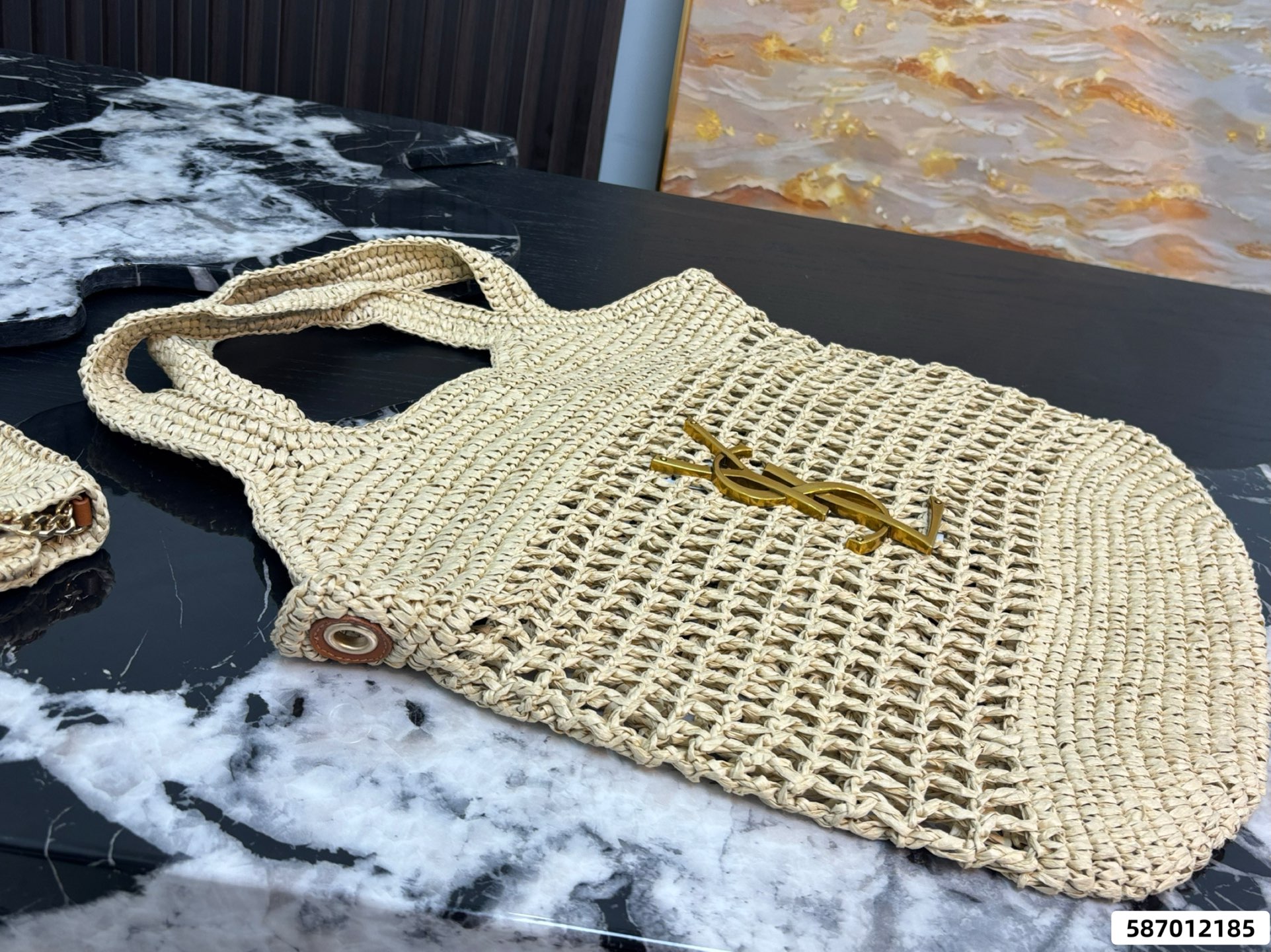 YSL Braided Tote Bag - Image 4