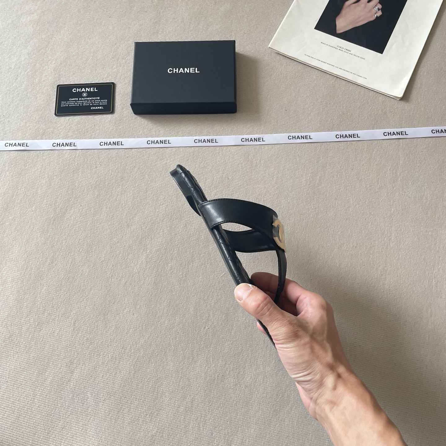Chanel 26P C-Clip Thong Sandals - Image 13