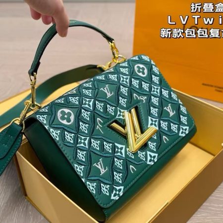LV Calfskin Since 1854 Embroidered Twist MM - Image 2